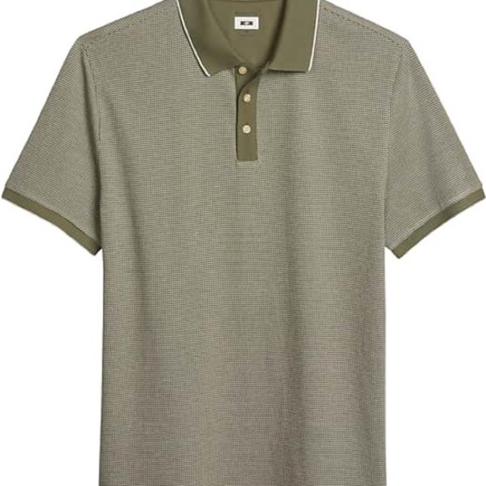 Joseph Abboud Green Polo Shirt with White Accents